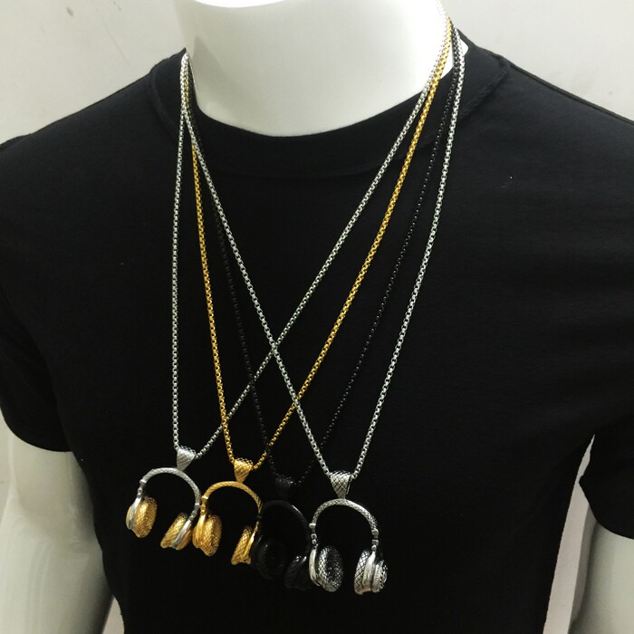Best Sellers hiphop Hip hop Necklace men and women Trendsetter Jewelry headset Pendant Nightclub Hip hop bar show Necklacein the Accessories/Fashion Jewelry, Necklace  category - from Buy2taobao.com to provide professional Taobao agent buy service