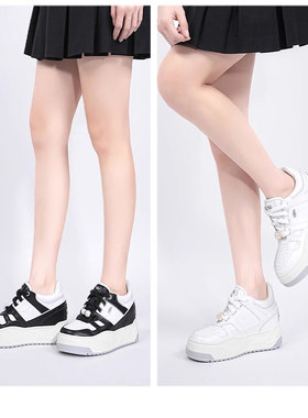 【9cm厚底内增高】25年专柜新品百搭休闲板鞋胖丁鞋女YF246ACDA