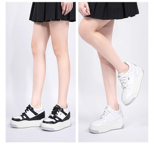 胖丁鞋 百搭休闲板鞋 25年专柜新品 女YF246ACDA 9cm厚底内增高