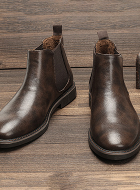 Men Desert Chukka Boots Leather Shoes Plus Size 工装沙漠靴男