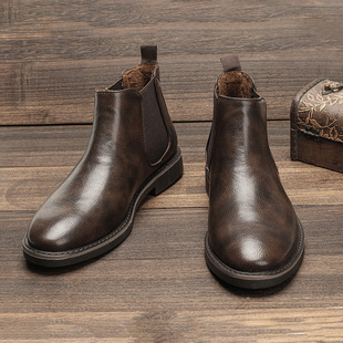 Men Desert Chukka Boots Leather Shoes Plus Size 工装沙漠靴男