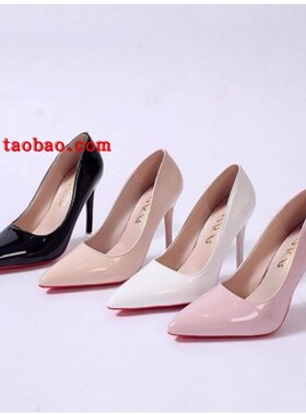 Women plus size 43 42 41 thick high heels shoes ladies pump