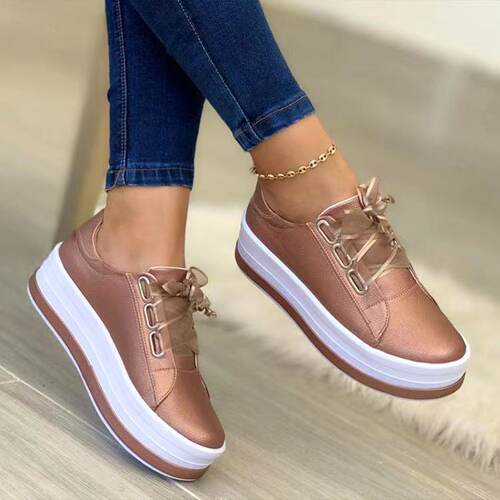 女鞋厚底运动单鞋women sport shoes big size 43 causal shoes