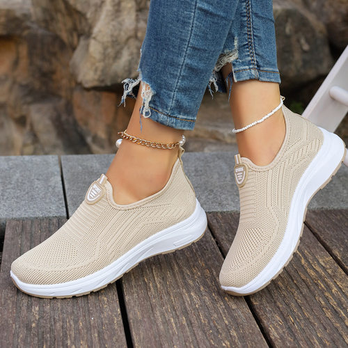 women causal shoes sport shoes big size 42飞织软底单鞋乐福鞋