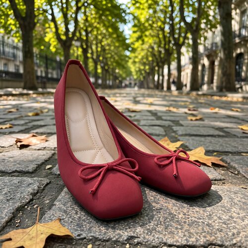 women flat shoes single shoes big size 43大码单鞋蝴蝶结女鞋