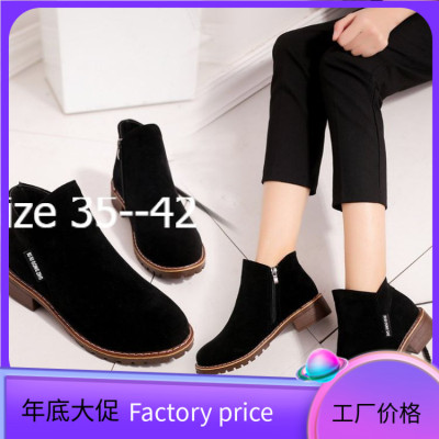 women short boots ladies martin boots big size 43女大码靴子