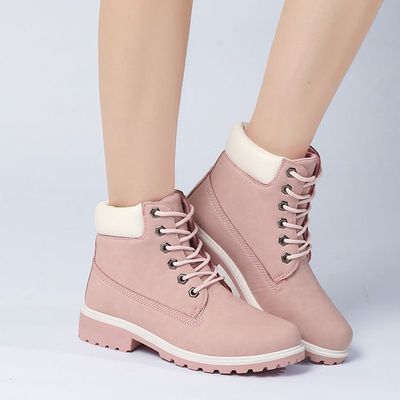 Winter boots Women s sneakers Woman Boots Fashion Round PU