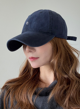 韩系小字母刺绣软顶棒球帽女2025新款休闲显脸小四季百搭鸭舌帽子