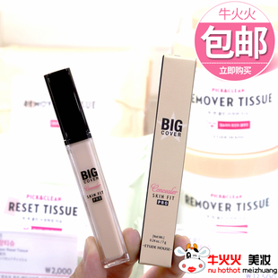 韩国爱丽小屋BIG 粉底液膏遮盖痘痘雀斑痘印斑点持久 COVER遮瑕液