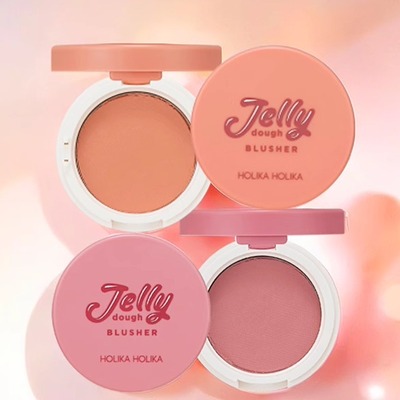 韩国holika果冻腮红膏自然裸装