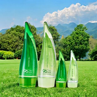 韩国HOLIKA 250ml 惑丽客芦荟胶牛角芦荟凝露晒后修复舒缓补水保湿