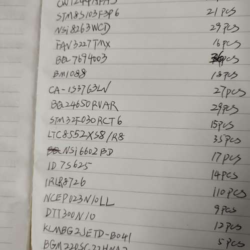 杂样品SGM220SC22HNA2有23个，还有其他如表，打