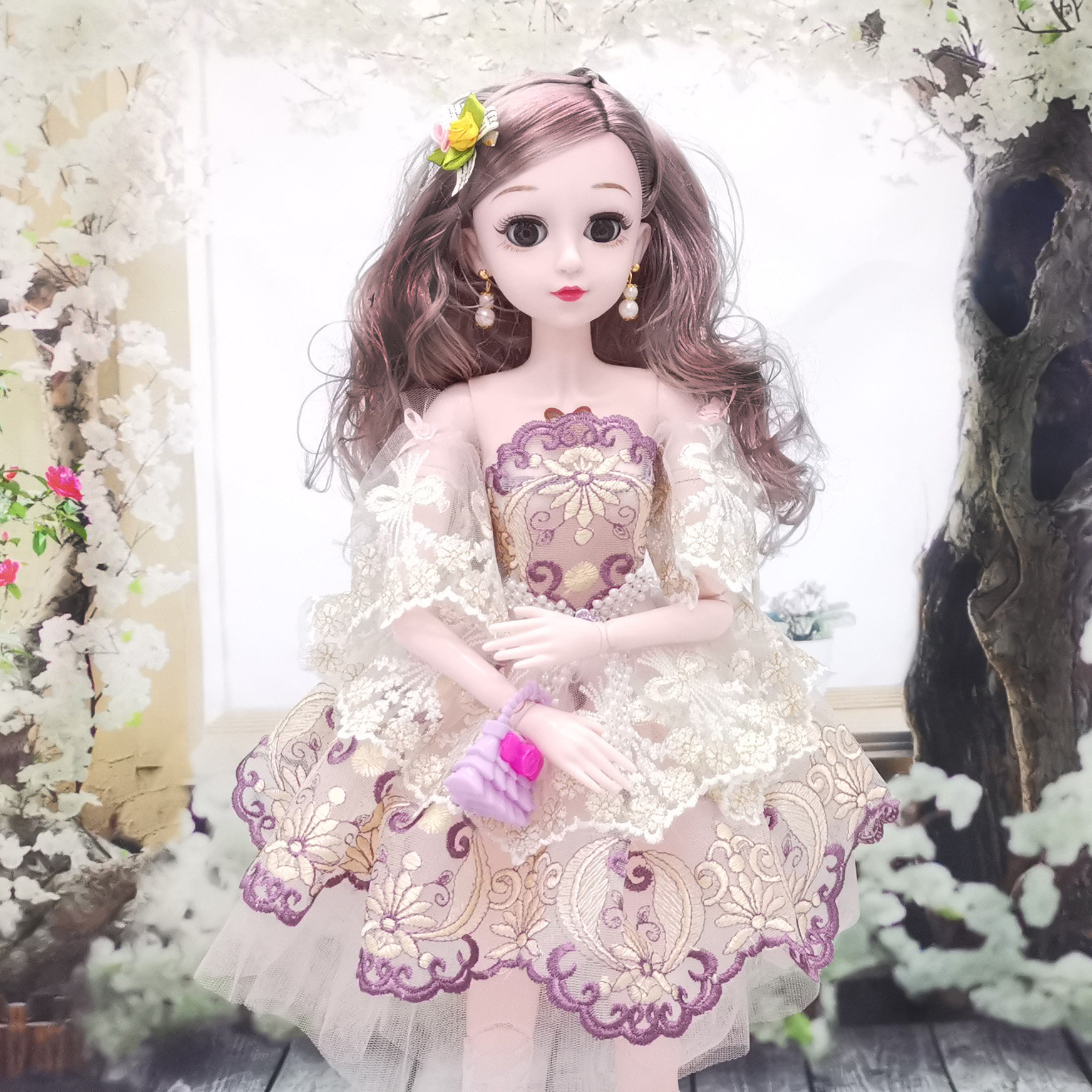 60cm芭娃娃套装2020新款女孩公主洋娃娃大号儿童正版礼盒装比玩具