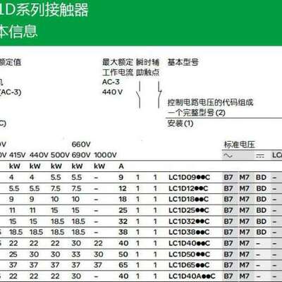交流接触器LC1D620M7C Q7C F7C E7C