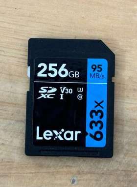 出一张雷克沙Lexar 256GB SD卡，633X系列
