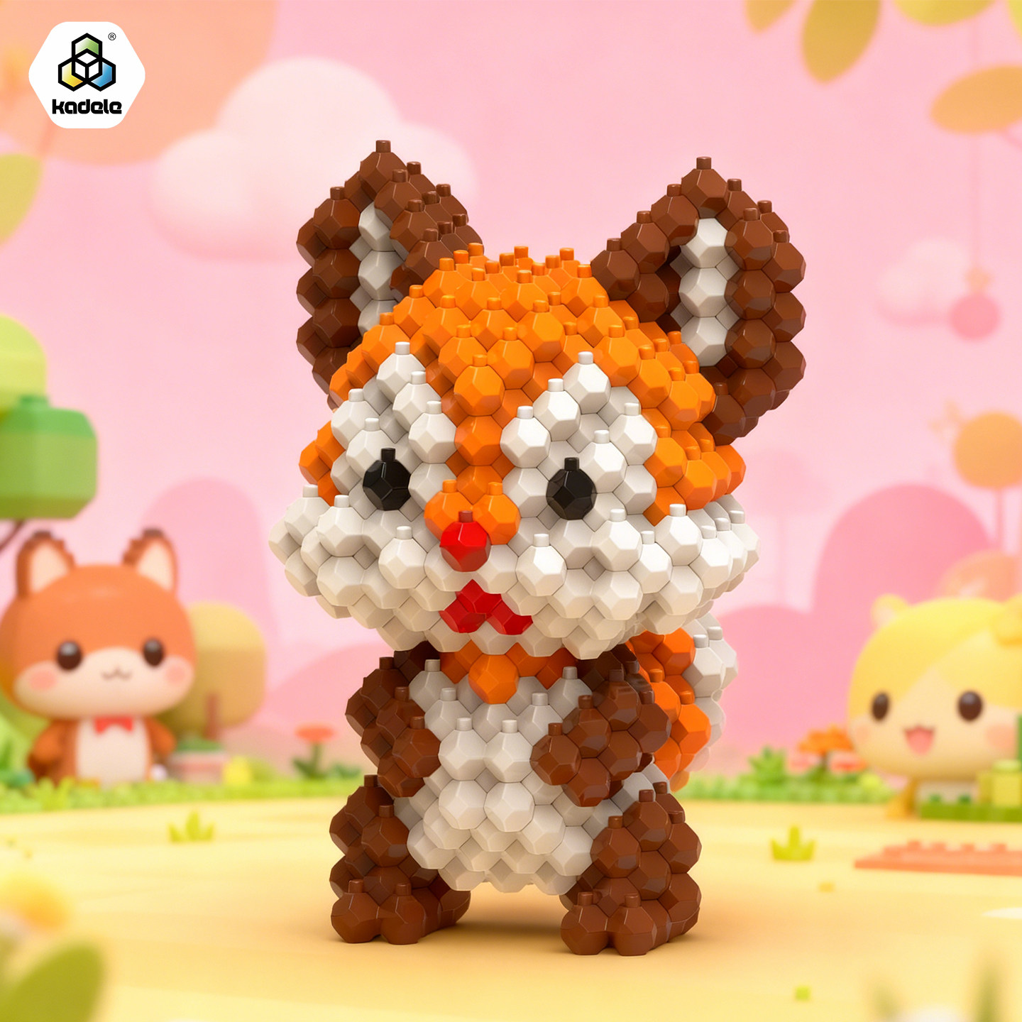 咔得乐多维积木松鼠解压玩具益智拼装男女孩儿童生日礼物桌面摆件,玩具/童车/益智/积木/模型,普通塑料积木,淘宝优惠券,粉丝福利购,淘宝优惠卷