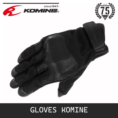 KOMINE摩托车骑行手套复古羊皮
