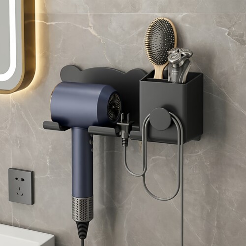 吹风筒收纳架壁挂免打孔