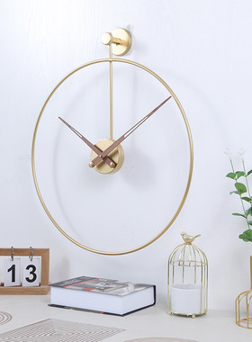 北欧轻奢西班牙金属铁艺挂钟表现代简约客厅餐厅时尚创意装饰钟表