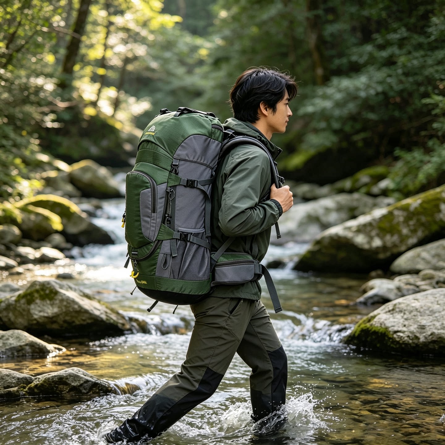 男女60升大容量战术登山双肩包