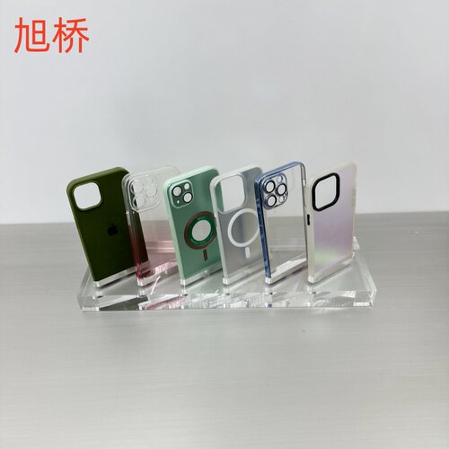 旭桥亚克力手机壳陈列架台面活动展示架苹果手机壳支架小型可定制