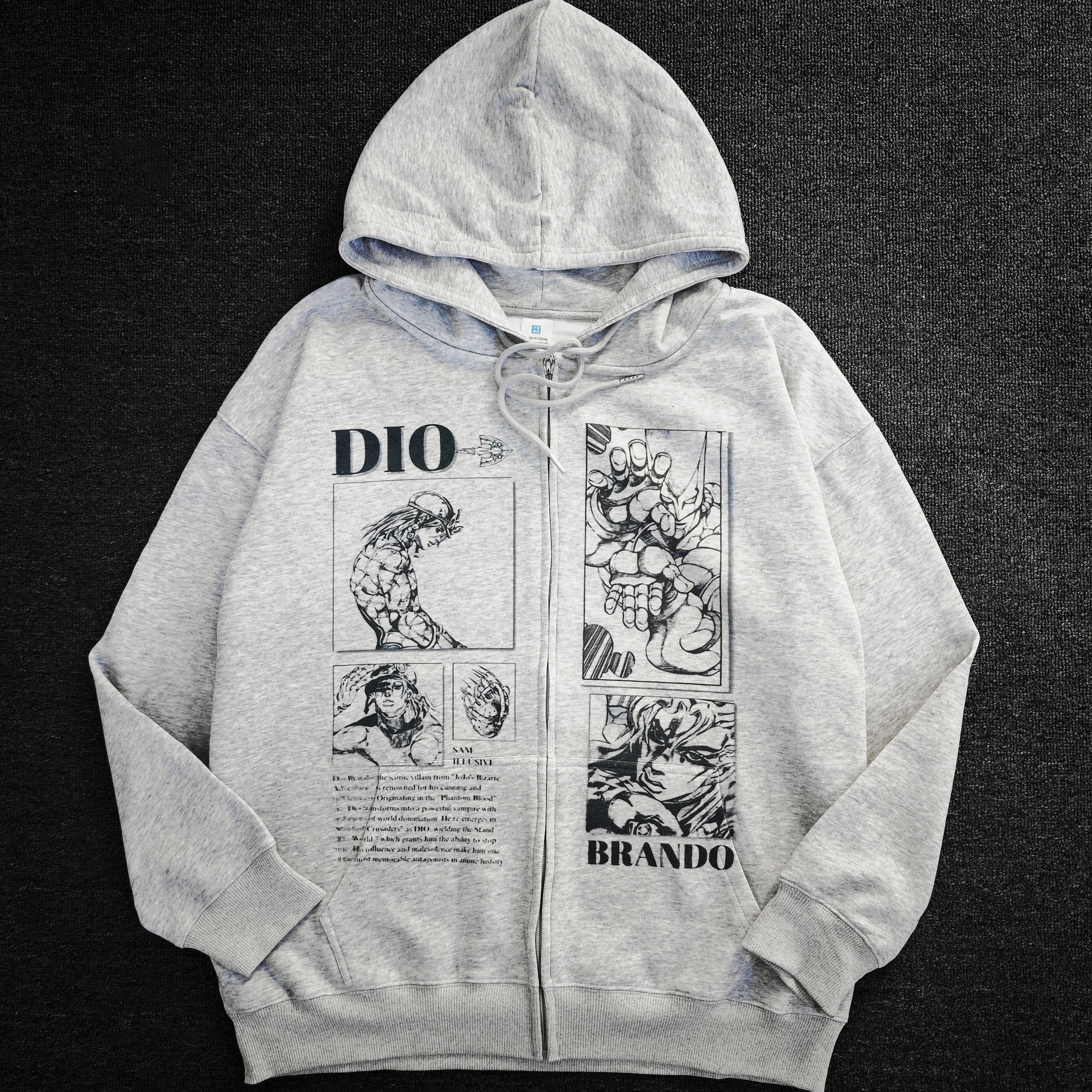 KAZANKOORI jojo骇人恶兽dio迪亚哥痛衣日系二次元连帽卫衣上衣