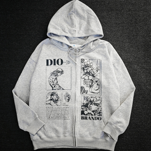 KAZANKOORI 连帽卫衣上衣 jojo骇人恶兽dio迪亚哥痛衣日系二次元
