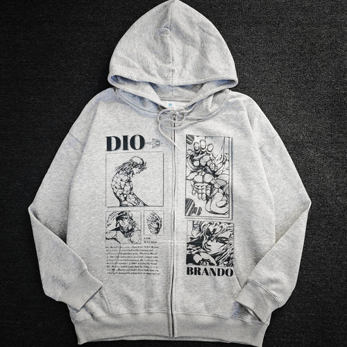 KAZANKOORI jojo骇人恶兽dio迪亚哥痛衣日系二次元连帽卫衣上衣