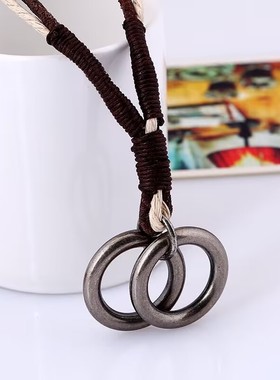 KAZANKOORI圆环项链毛衣链