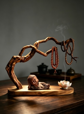 复古手串架子佛珠项链陈列首饰架玄关钥匙收纳摆件文玩手链展示架