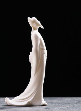 创意陶瓷李白摆件工艺品古风人物诗仙李白醉酒书房客厅玄关博古架