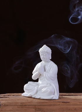 迷你小号微型禅意陶瓷如来观音地藏王摆件微景观盆景小配件人物