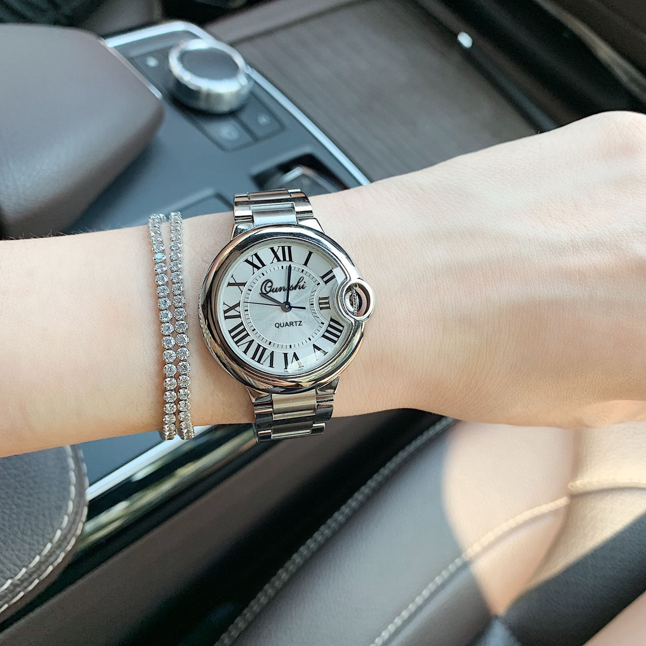 篮气球时尚高级感轻奢小众2021新款手表女款潮流简约气质学生防水