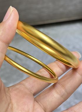 金店同款中式古法镀金泥鳅背手镯