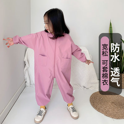 宝宝防脏防水爬行服婴童室外爬服