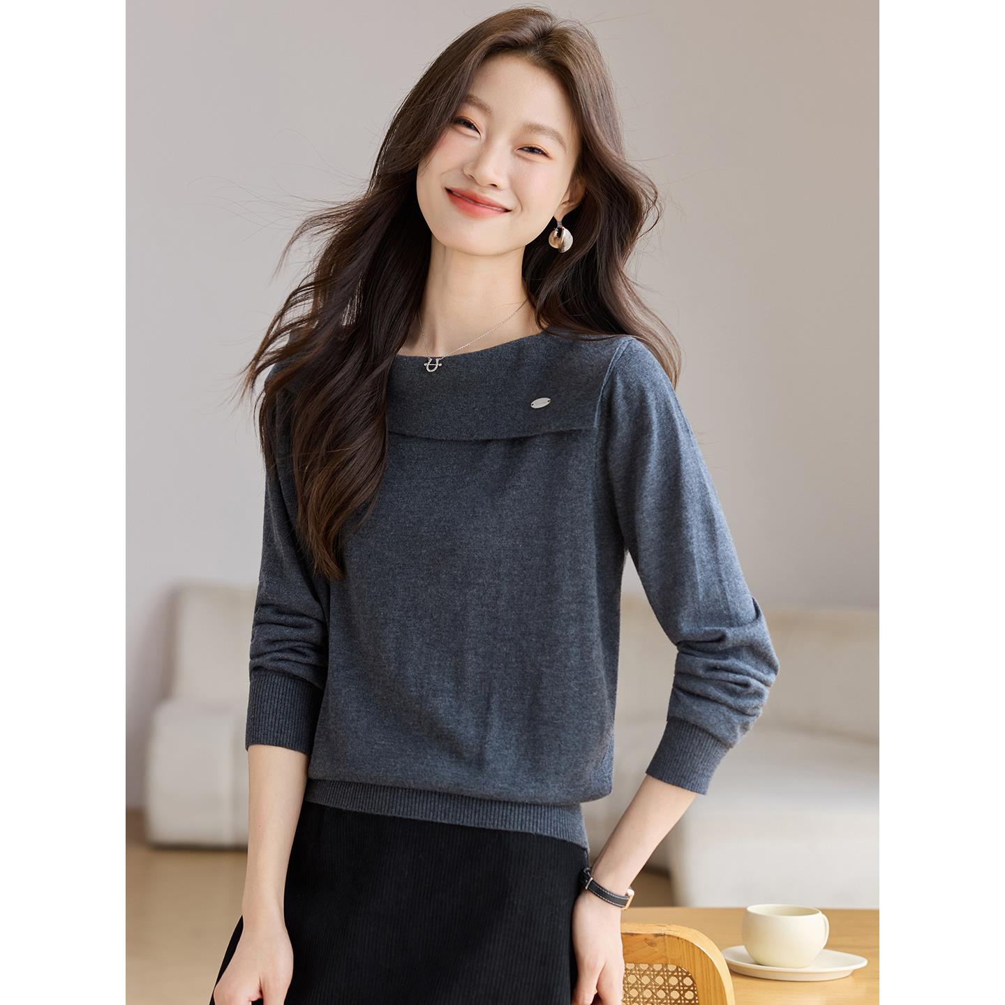 2025秋冬季新款毛衣女款高级感爆款女装针织打底衫洋气百搭毛线衣