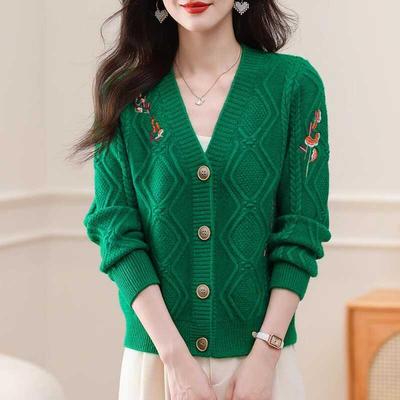 春装短款毛衣开衫女2025新款春秋洋气小个子披肩上衣纯色针织外套