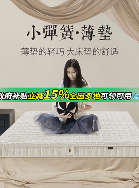 小弹垫薄垫 儿童床垫弹簧垫黄麻可拆卸0胶水学生宿舍护脊垫榻榻米