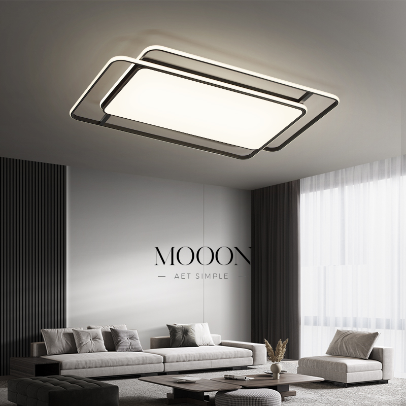 全铜客厅灯极简轻奢吸顶灯现代简约大气客厅主灯2025年新款灯具