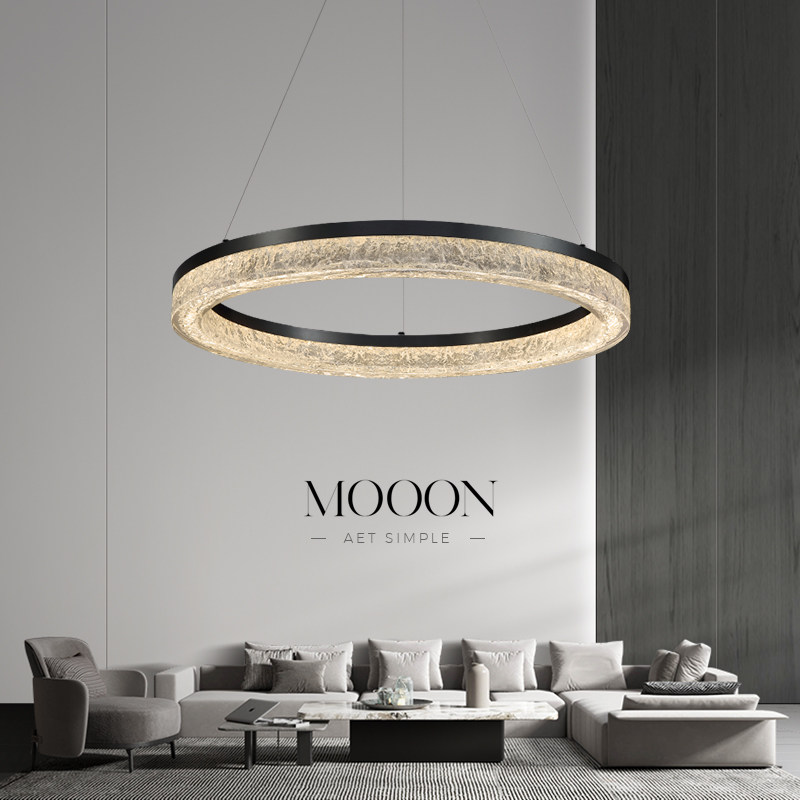 全铜意式极简客厅吊灯现代简约大气客厅灯轻奢高级感灯具2025新款