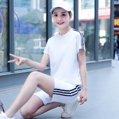 初中学生班服纯棉体考跑步服装 中考体育考试专用运动服套装 女夏季