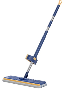 益伟44cm面板蓝色免手洗拖把