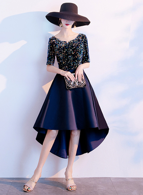 高端晚礼服女气场女王宴会高贵气质名媛成人聚会连衣裙平时可穿夏