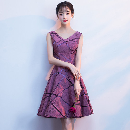 无袖平时可穿生日派对聚会晚礼服