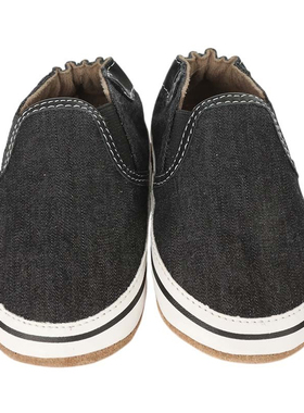 robeez美国 软底透气麂绒皮婴幼儿男童帆布鞋学步 步前鞋 特价