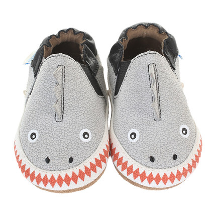 robeez美国 春夏鲨鱼造型软底透气防滑男童鞋 宝宝鞋 学步鞋 特价