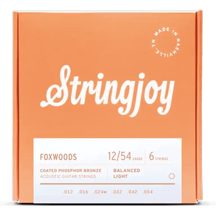 美产Stringjoy Foxwoods镀膜防锈涂层磷青铜木吉他弦