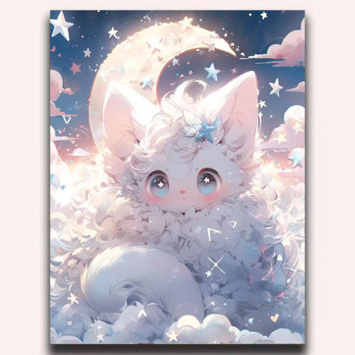 森系猫咪木质拼图6岁以上10岁300片500片1000片带相框男女孩礼物