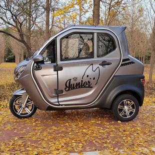 东威Q3电动三轮车全封闭可上牌城市休闲电动车工信部目录车型暖风