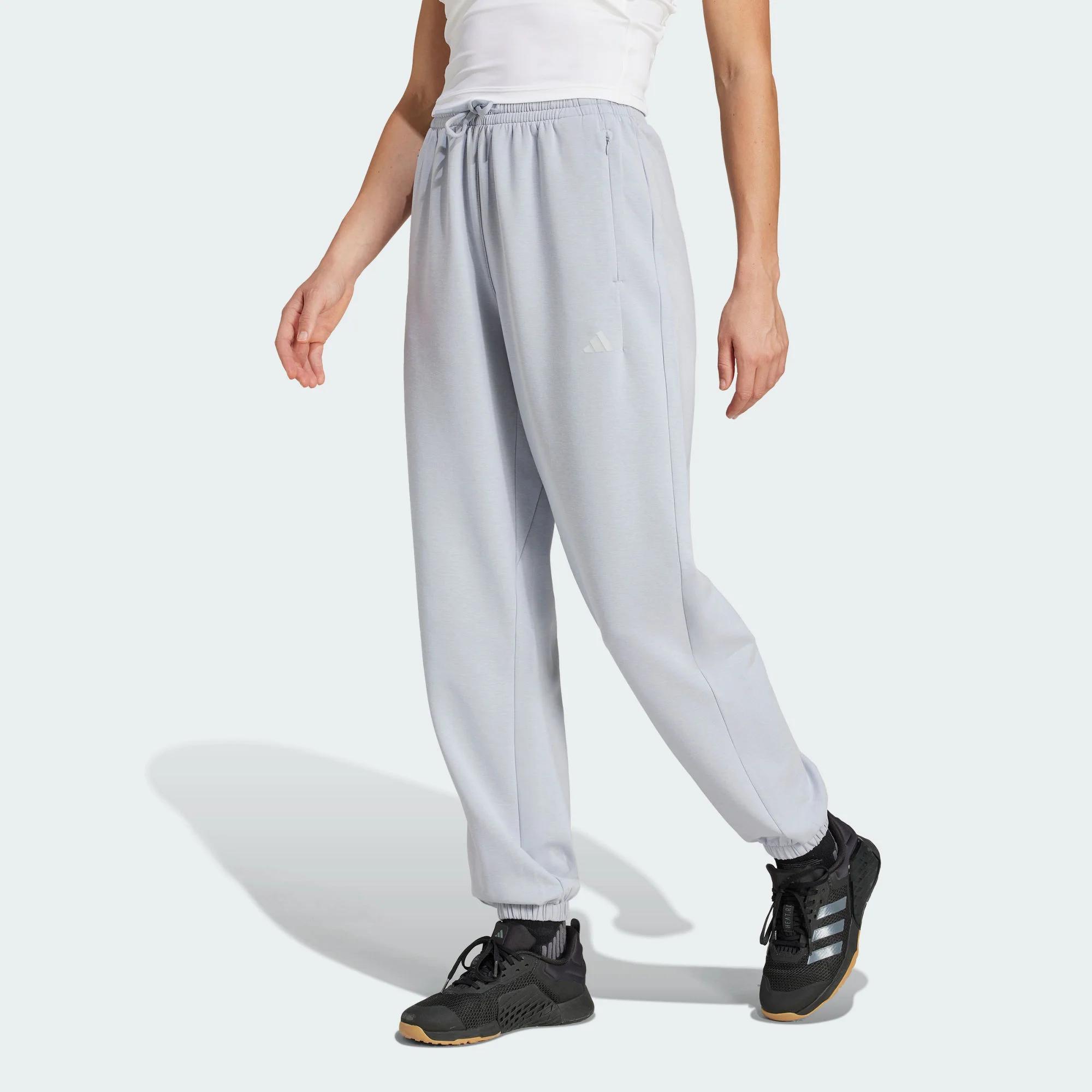 Adidas/阿迪达斯 女子太空棉束脚宽松挺阔有型运动健身裤 JP2643